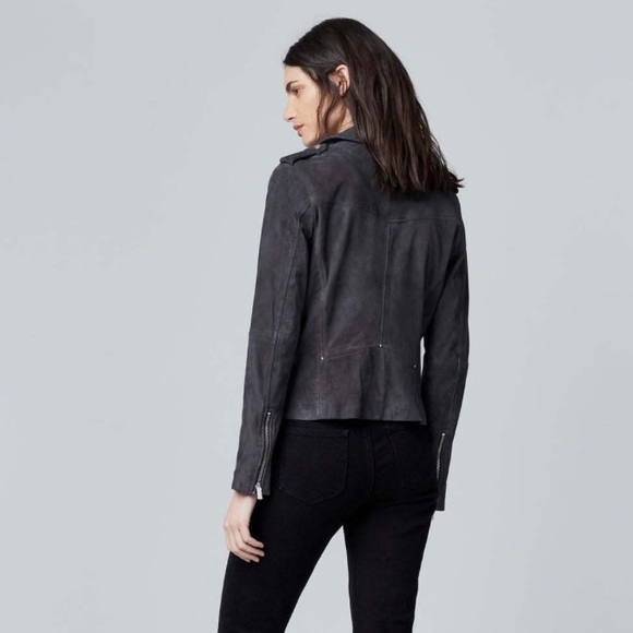 Topshop moon suede biker jacket - Picture 4 of 8
